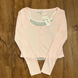 NWT Hippie Rose Layered Top